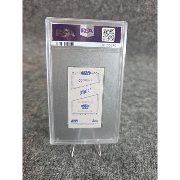 2022 Topps 206 Star Wars Dengar Blue Star Field PSA 10 - Picture 2 of 2